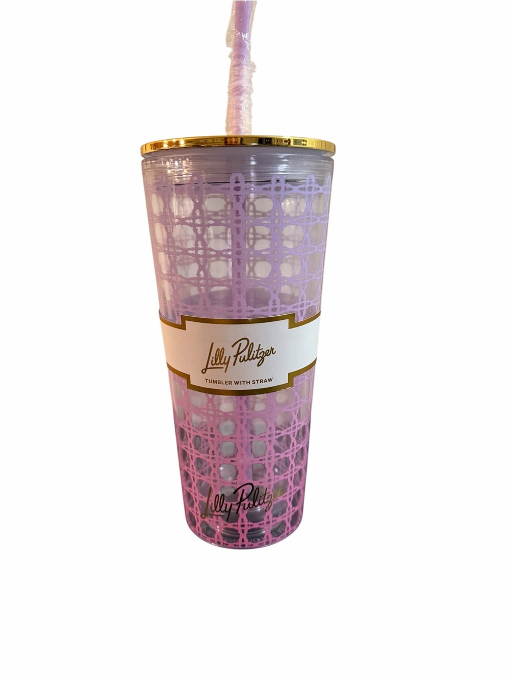 Lily Pulitzer Tumbler with Straw NWT
